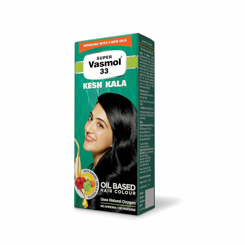 Super Vasmol 33 Kesh Kala Oil Based Hair Color 50ml
